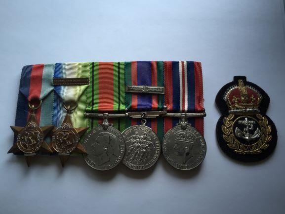 CANADIAN RCN 5 MEDAL WW2 GROUP, ATTRIBUTABLE
