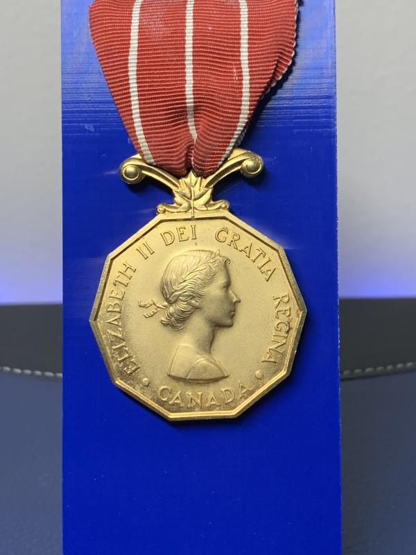 Canadian Forces' Decoration - Young Queen Elizabeth Master Warrant Officer J. L. Robichaud